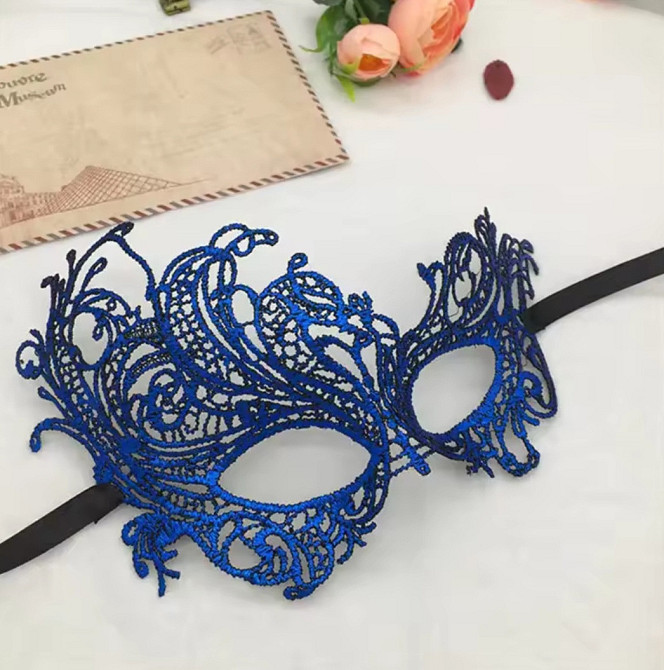 Маска для карнавалу венеціанська one size синій Київ - фото 1