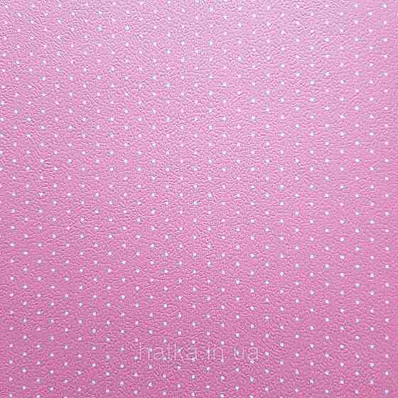 Обои виниловые на флизелине 0.53х10.05 Rasch Textil Petite Fleur 5 точки белые на ярко розовом Киев