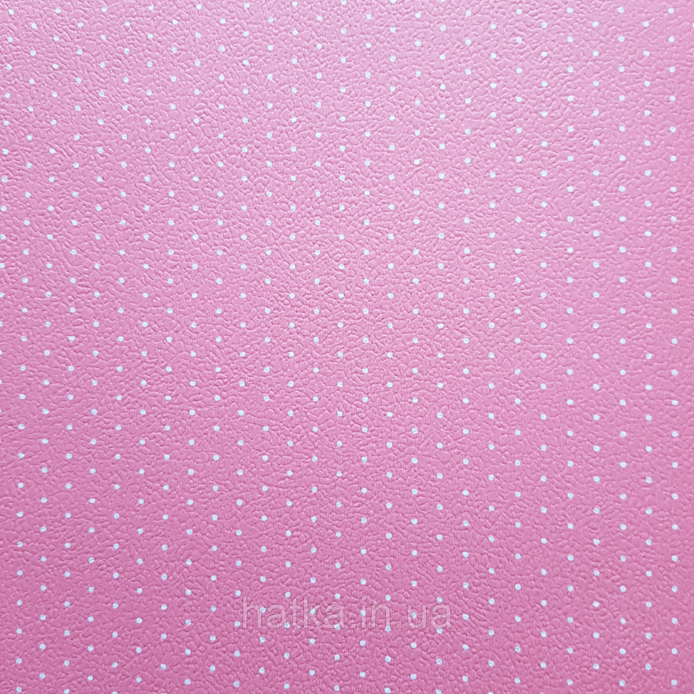Обои виниловые на флизелине 0.53х10.05 Rasch Textil Petite Fleur 5 точки белые на ярко розовом Киев - изображение 1