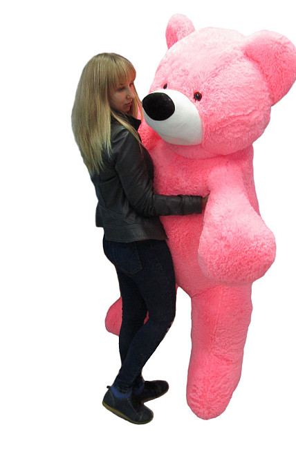 Большой медведь Алина Бублик 200 см розовый Киев - изображение 3