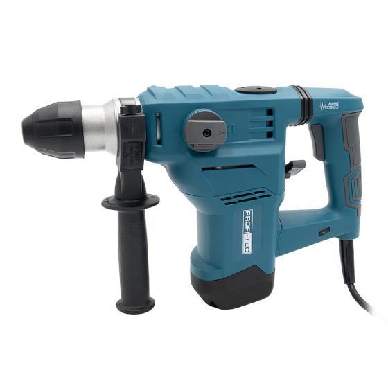 Потужний ударний перфоратор PROFI-TEC RH1500P5 : 1500 Вт, 5 Дж, набір бурів (007084) Київ