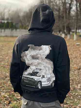 Чёрное худи унісекс - 