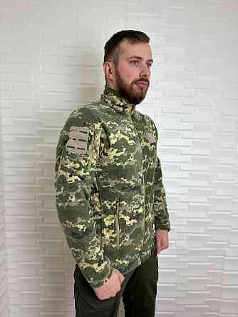 Чоловіча флісова кофта Flas Polar з велкро під шеврони та патчі Піксель, L Вінниця