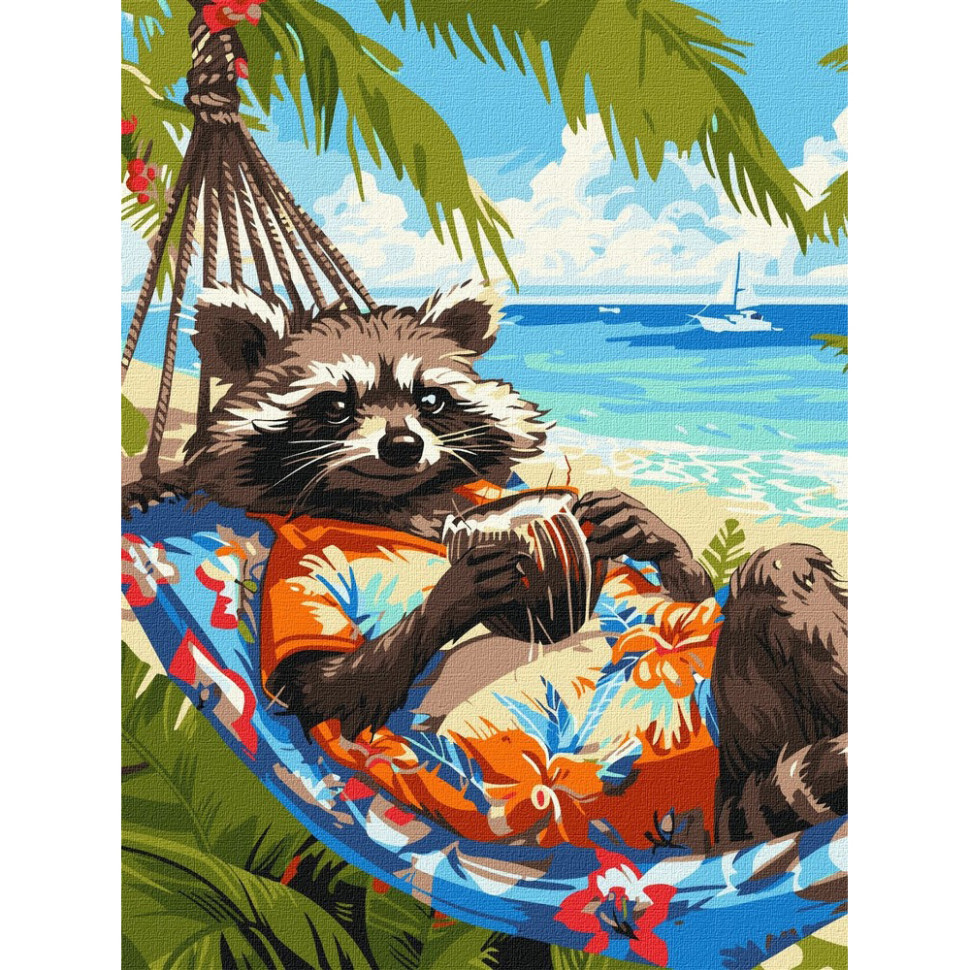 Картина за номерами "Тропічний відпочинок" ©art_selena_ua KHO6652, 30х40 см Вінниця - фото 1