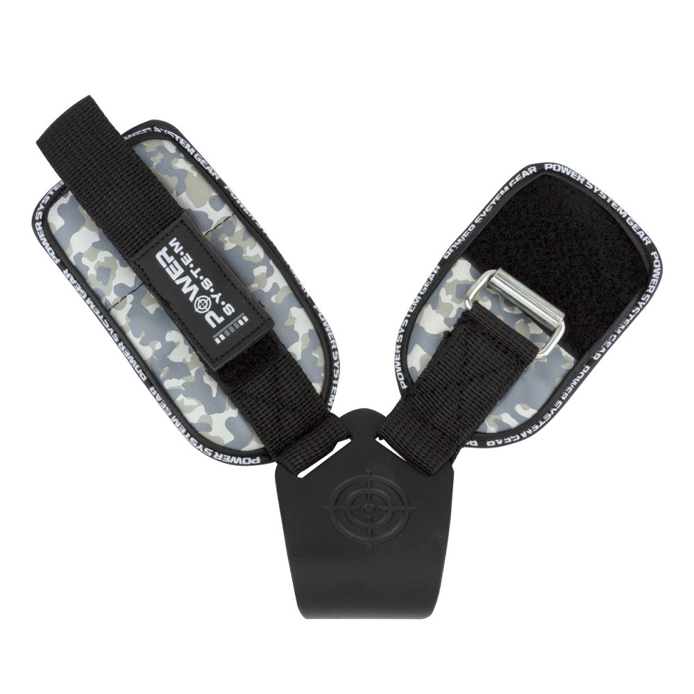 Гаки для тяги на зап'ястя Power System PS-3370 Hooks Camo Black/Grey XL Кам'янське - фото 4