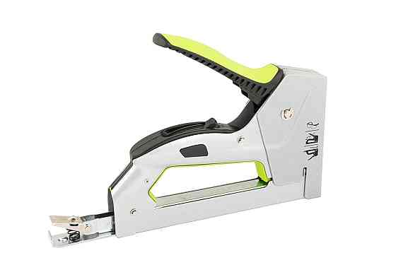 Степлер ресорний WERTVOLL 3-В-1 скоба R53 4-14мм/шпилька 14 мм/цвях 14 мм корпус метал/ергоном TPR FX-1104 Коломия