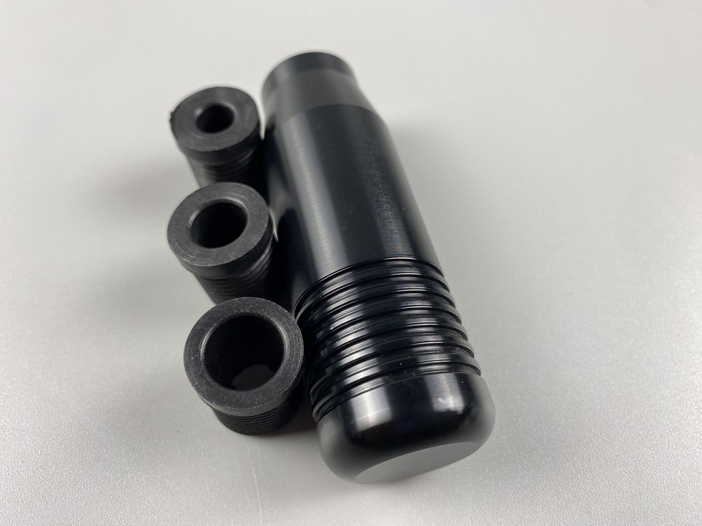 Наконечник на ручку кп, набалдашник на коробку передач ручка кп + 3 штуцери в комплекті чорний Мукачево - фото 9