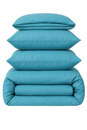 Ecotton Підковдра на блискавці Ecotton полуторний 150х215 см фланель з бавовни Blue sky блакитн Коломия