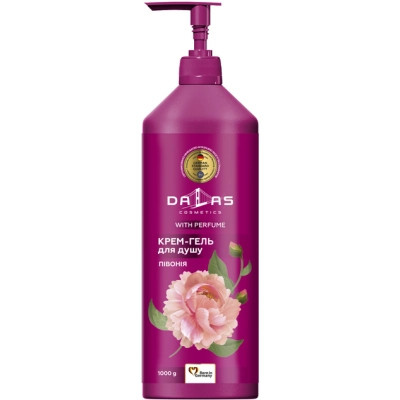 Гель для душа Dalas Cosmetics Пион 1000 г (4262396142030) Вінниця - фото 1