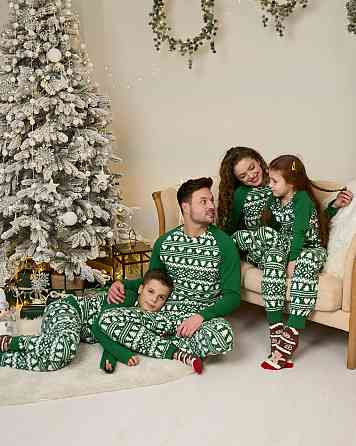 Чоловічий комплект зі штанами — Новорічний орнамент- Family look для сім'ї Tom John 93435 XXL Київ