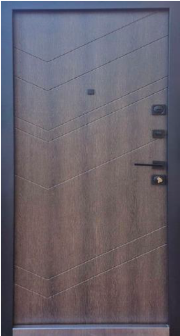 Двери входные Бастион Трио Элегант 6 Дримвуд темный 860х2050 мм Киев - изображение 2