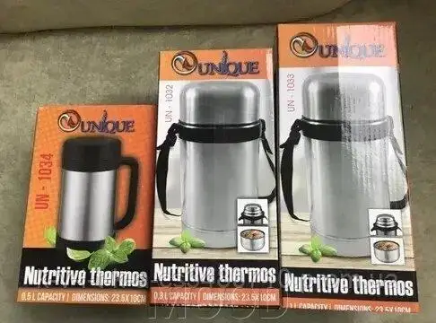 Термос Вакуумний 0.60 л харчовий З високоякісної нержавіючої сталі UNIQUE UN-1031 Одеса - фото 4