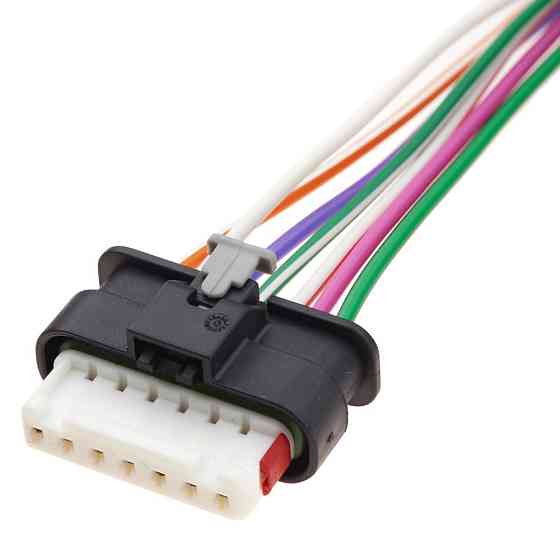 Електричний з'єднувач із дротом, 7-контактний, Адаптивний Круїз-Контроль, Чорний, Пластик, Київ