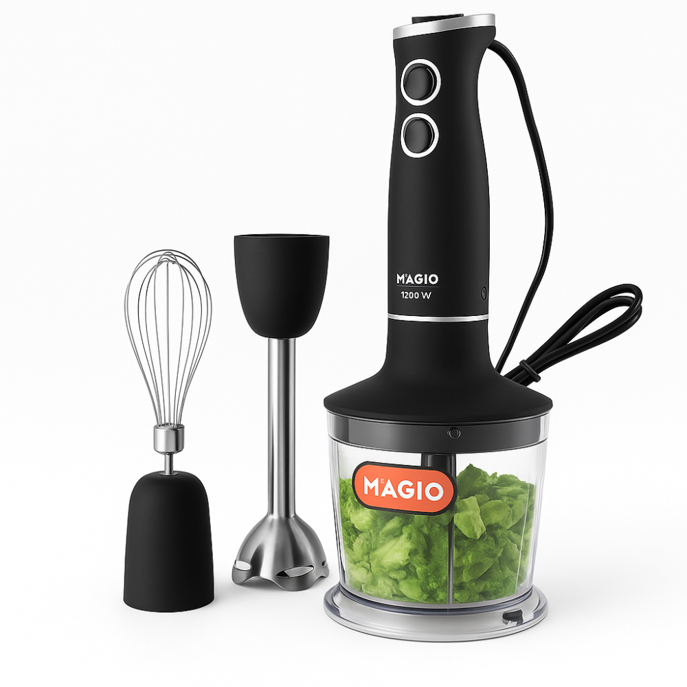 Блендер з тихим режимом MAGIO MG-655, Побутовий занурювальний блендер для занурення IW-32 Львів - фото 13