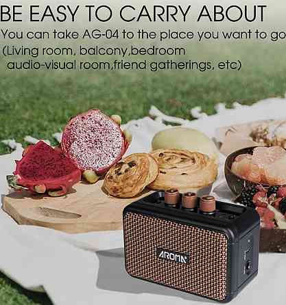 Комбопідсилювач портативний для гітари Aroma AG-04, Bluetooth, 5 ват. Харків