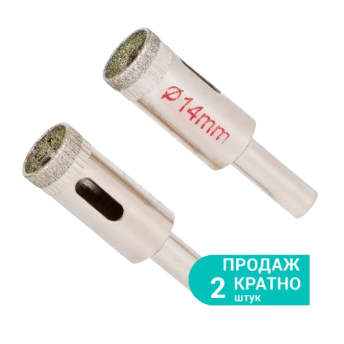 Коронка алмазна по керамиці та склу d14мм SIGMA Житомир