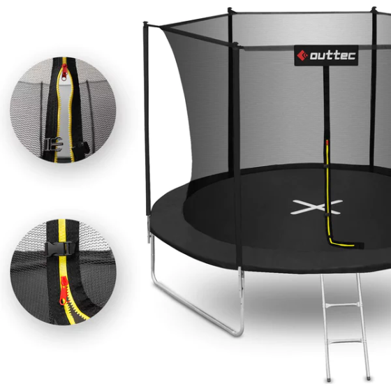Батут OUTTEC Inside Net з внутрішньою сіткою 10 футів 305 см чорний Київ