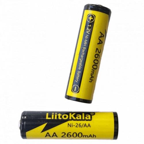 Аккумулятор LiitoKala Ni-26/AA 1.2V AA 2600mAh NiMH (Черный с желтым) Киев