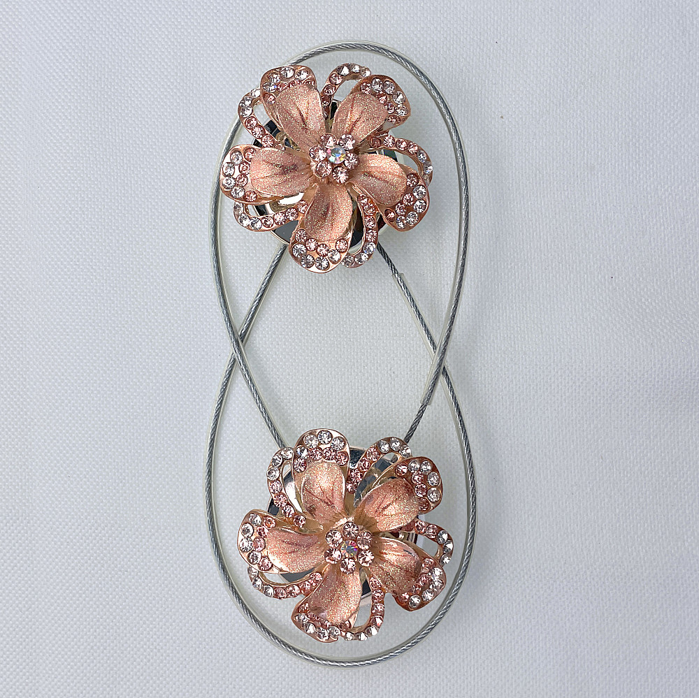 Магніти для штор та гардин "Flowers" набір 2 шт Персиковий (81-208) Київ - фото 6