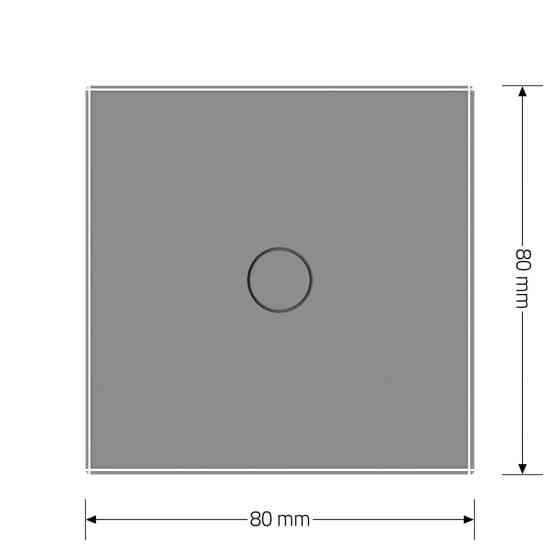 LIVOLO Комплект бездротовий сенсорний вимикач + розумний вимикач (реле) LIVOLO сірий матове скл Коломыя