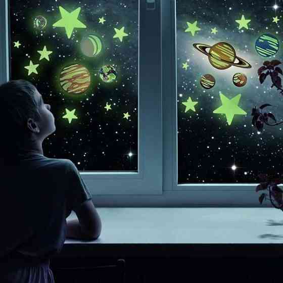 Набір сяючих наклейок 4M Планети і 20 зірок (00-05635) Харьков