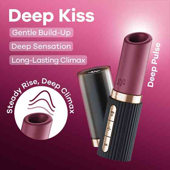 Вакуумний стимулятор Satisfyer Deep Kiss Sex Aura Київ