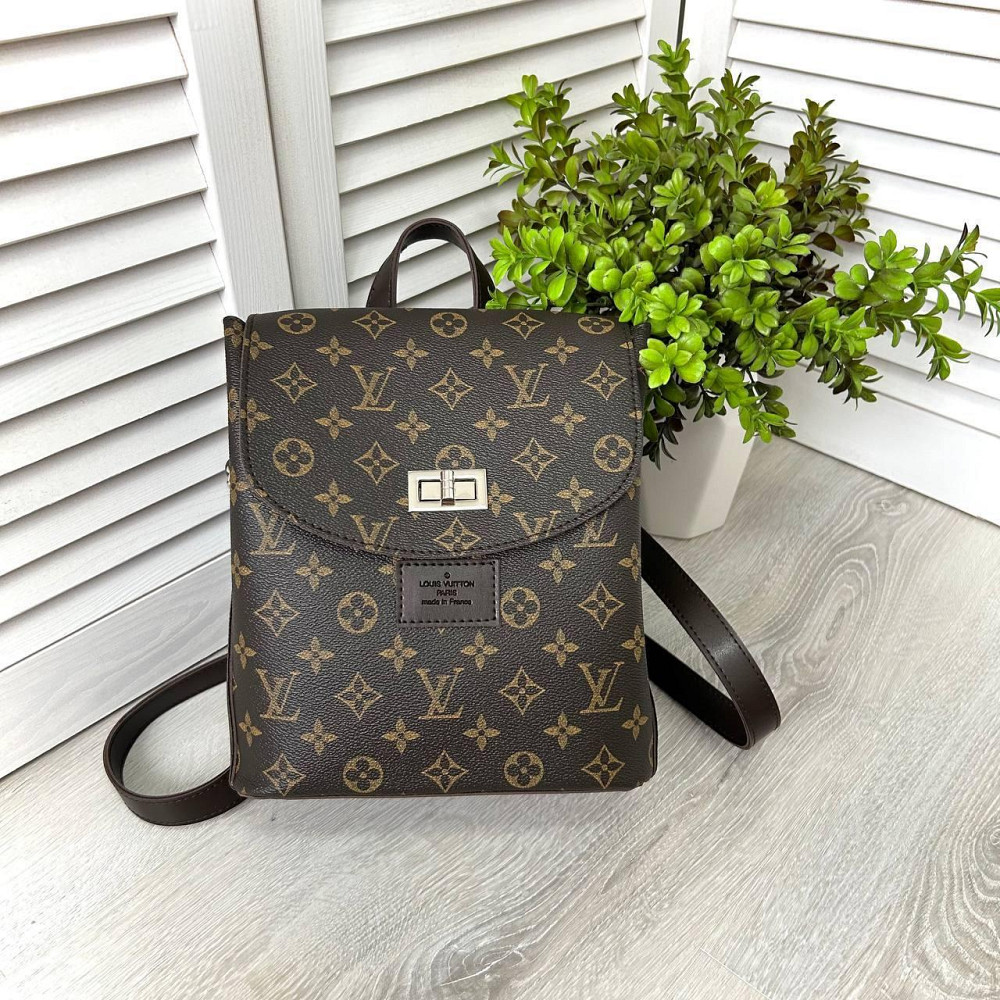 Брендовый женский рюкзак-сумка. Женский маленький брендовый рюкзак Louis Vuitton Киев - изображение 1