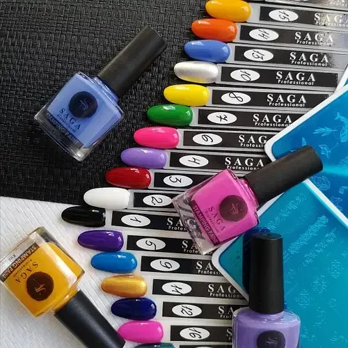 Лак-фарба для стемпинга ТМ SAGA professional 8 мл Київ - фото 2