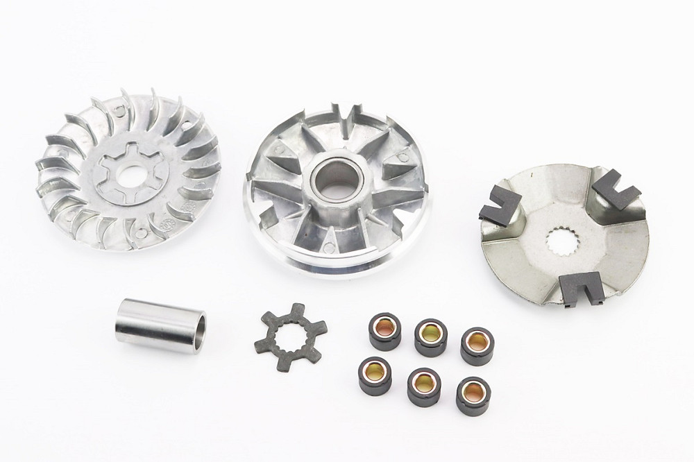 Варіатор передній к-кт Yamaha JOG 90 (під вал 16мм) + втулка, крильчатка, хрест Київ - фото 2