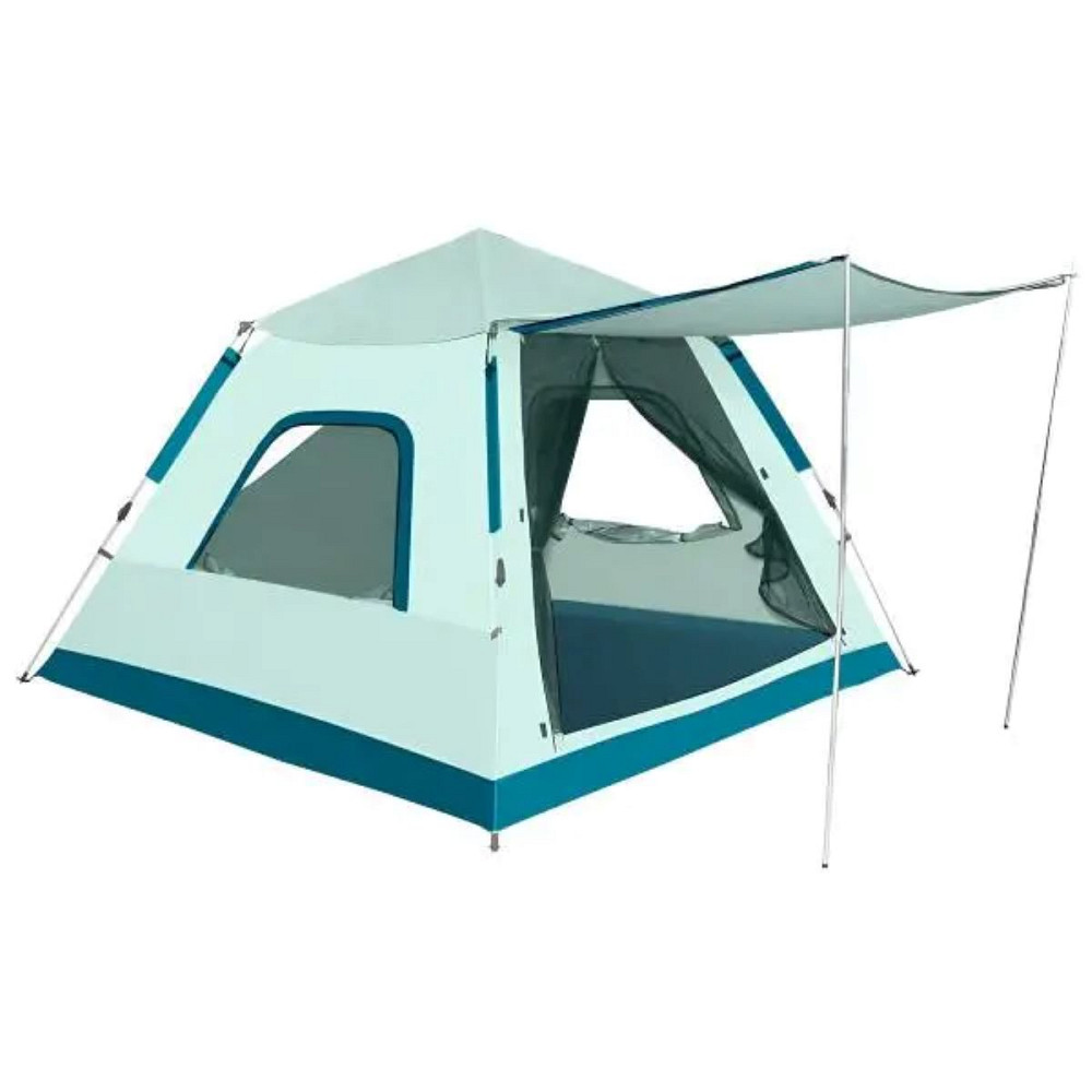 Намет кемпінговий 3-місний з тентом 235*235*155 см синій LU005BL Коломыя - изображение 1