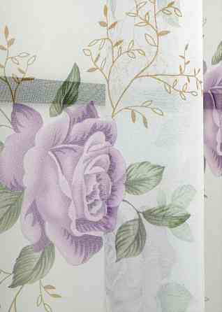 Кухонная арка VR-Textil № 000к белый с сиреневым 280х150 см (51-237) Киев