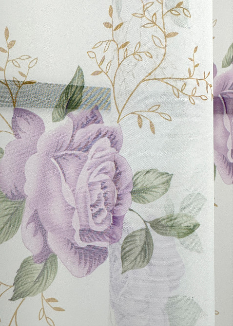 Кухонная арка VR-Textil № 000к белый с сиреневым 280х150 см (51-237) Киев - изображение 4