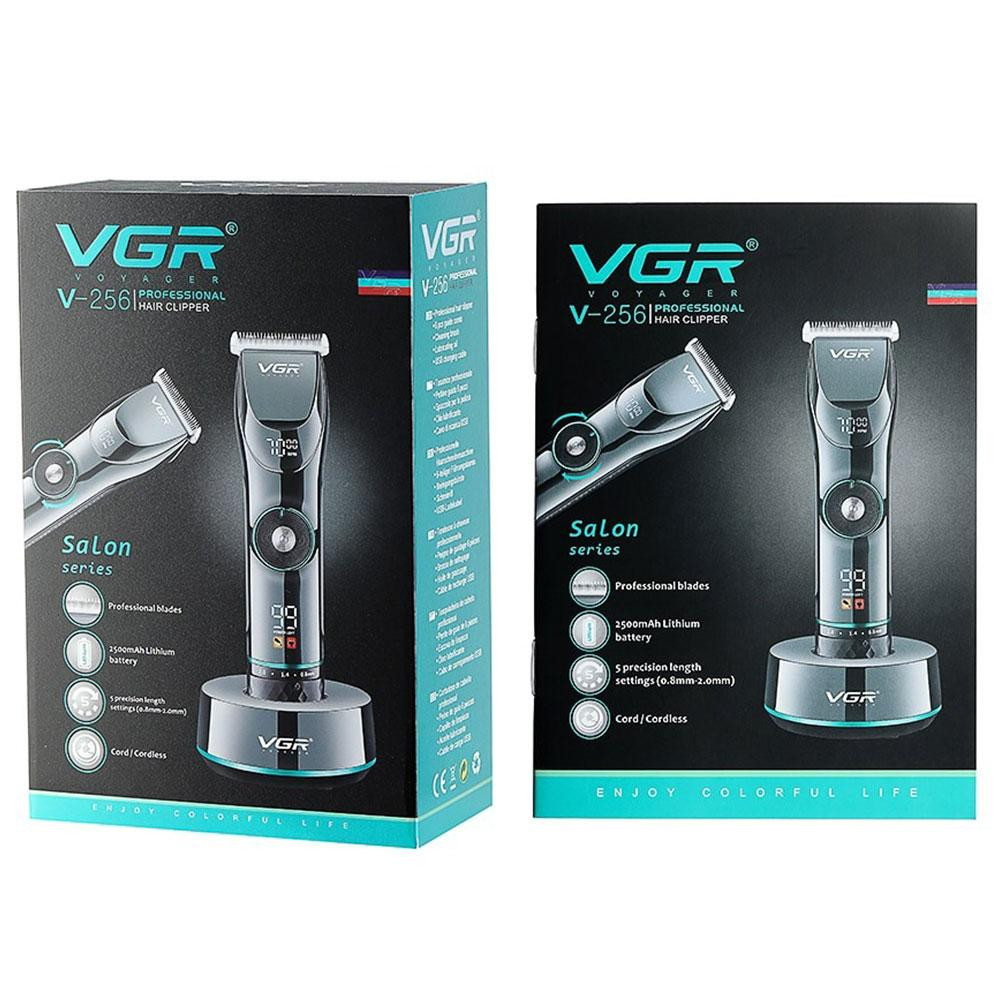 Професійна машинка для стрижки волосся VGR V-256 + 6 насадок Київ - фото 3