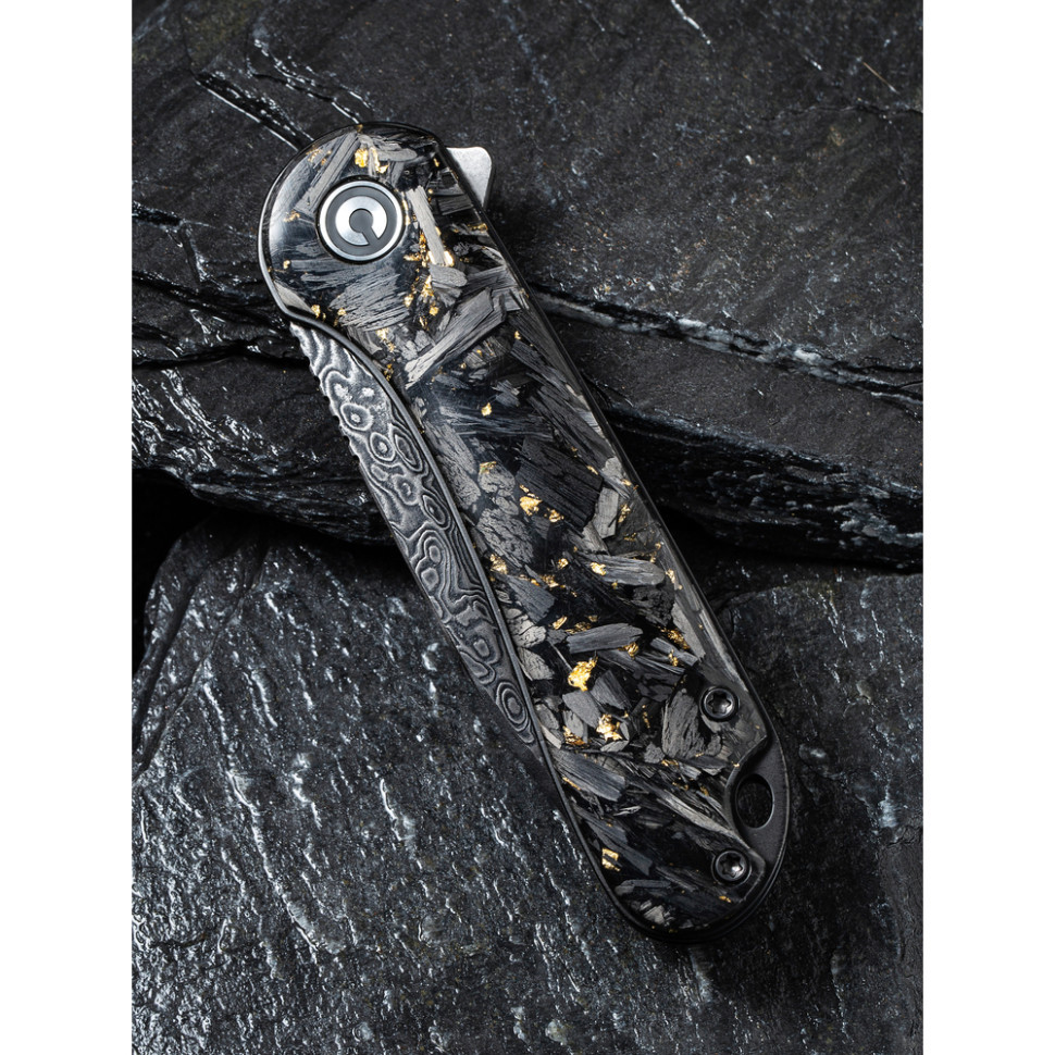 Ніж складаний кишеньковий Civivi Elementum, (7.5 см) Damascus / Carbon Fiber сірий Киев - изображение 12