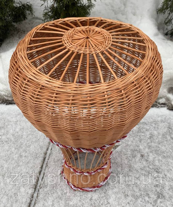 Люстра ручної роботи плетена з лози Київ - фото 5