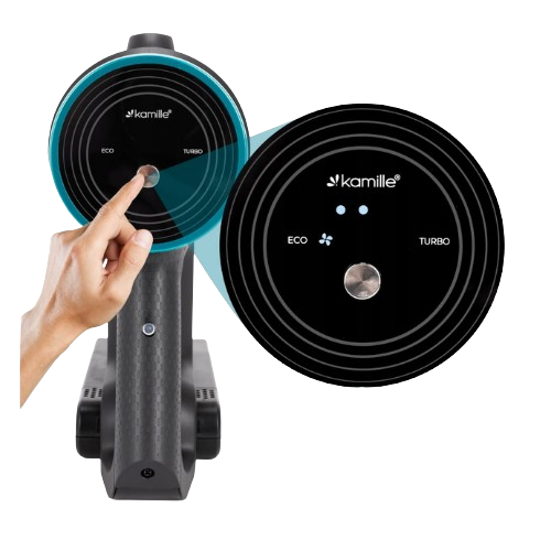 Пилосос бездротовий 135W вертикальний 2в1 чорний/зелений 6901 KAMILLE Житомир