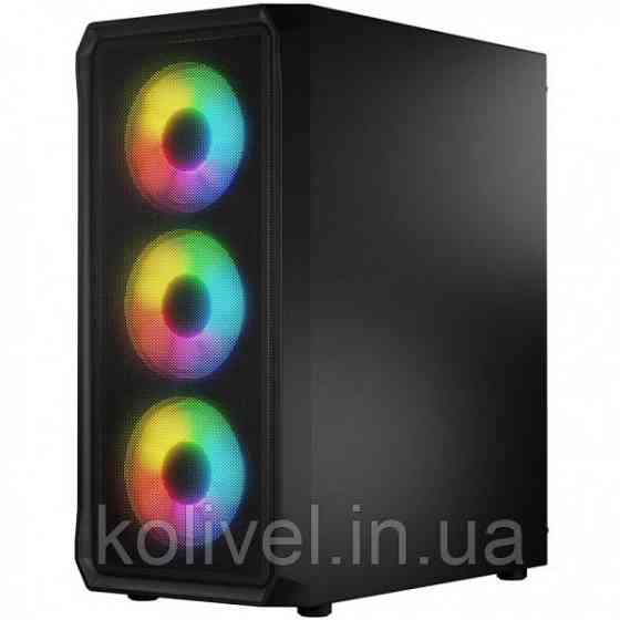 Корпус LogicConcept PORTOS MESH+GLASS ARGB fans 4x120mm BLACK без БЖ ATX (AT-PORTOS-10-0000000-0002) Киев