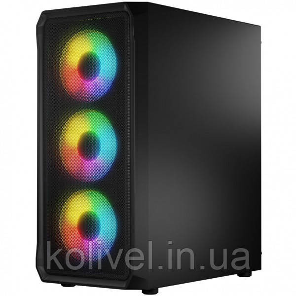 Корпус LogicConcept PORTOS MESH+GLASS ARGB fans 4x120mm BLACK без БЖ ATX (AT-PORTOS-10-0000000-0002) Киев - изображение 2