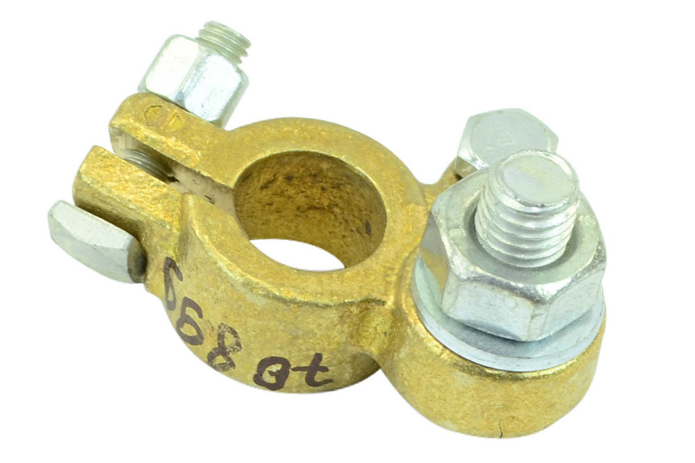 Клема латунь (під болт 10 мм) мінус АКБ Мукачево - фото 1