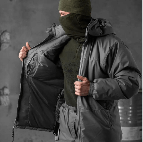 Зимовий чоловічий костюм Oblivion (куртка та штани) Level 7 Сірий (розмір L-XL) Вінниця - фото 8