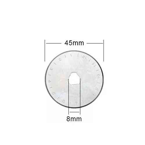 Лезо запасне 45мм для роликового ножа, печворка, 10шт у кейсі Вінниця