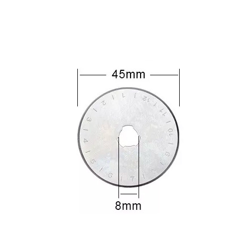 Лезвие запасное 45мм для роликового ножа, пэчворка, 10шт в кейсе Винница - изображение 2