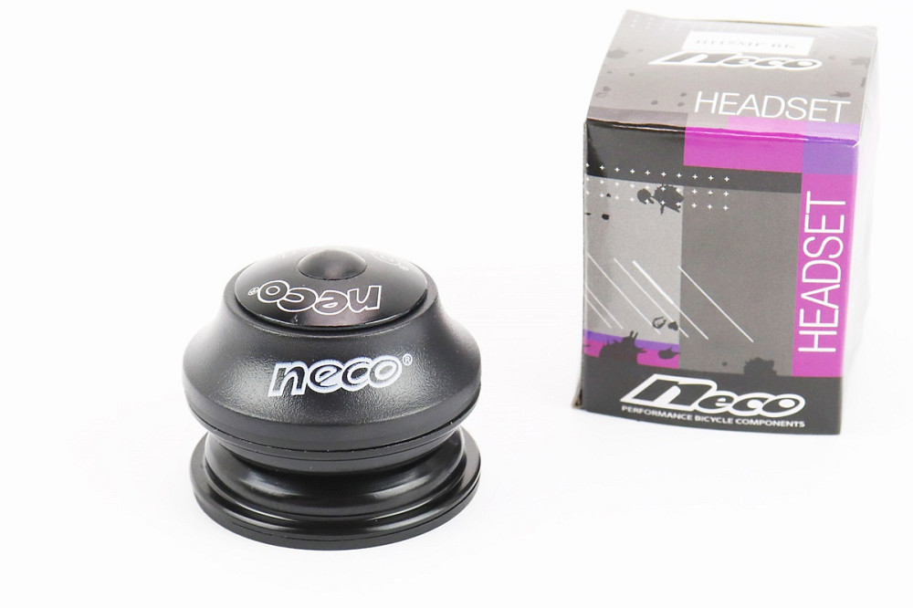 Кермова колонка 1-1/8" (44/28,6x44/30) безрізьбової вилки, напівінтегровані, висока, чорний H115MP Київ - фото 1