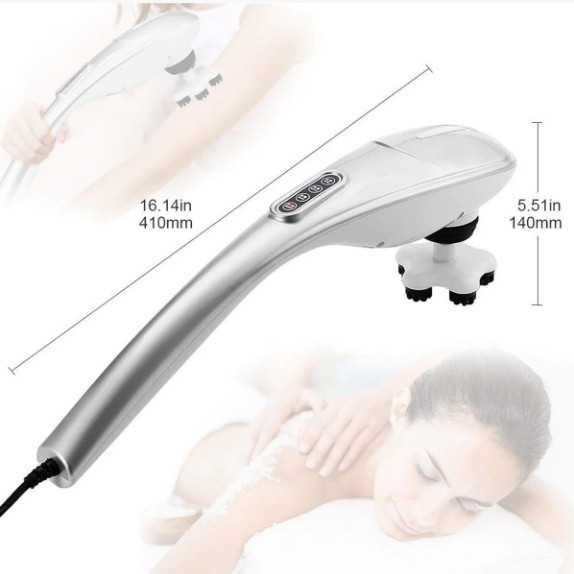 Ручний масажер 701-В для шиї, спини і тіла (5 насадок) Вінниця - фото 7