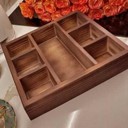 Менажниця дерев'яна "Кесо" шафран Миколаїв - фото 1