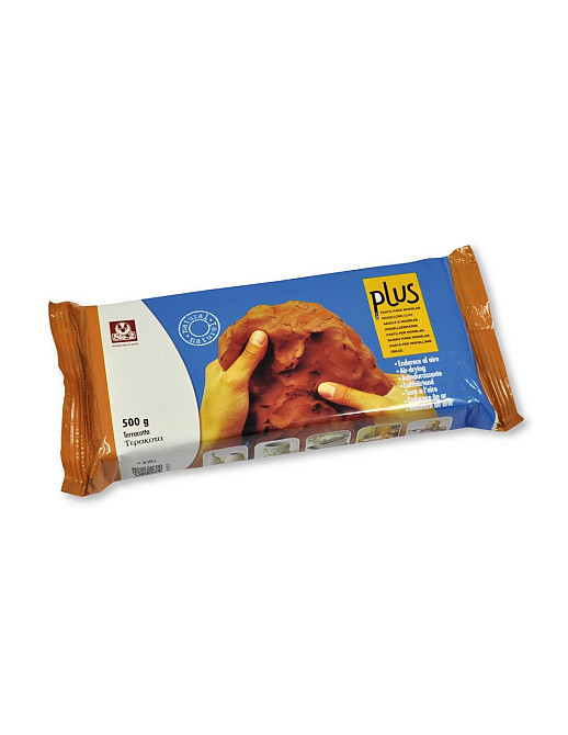 Паста для ліплення (глина) самозастигаюча SiO-2 Plus Теракотова 500г. (20 320 010) Київ - фото 1