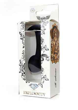 Анальна пробка - Silicone Black Curved Plug M Sex Aura Київ