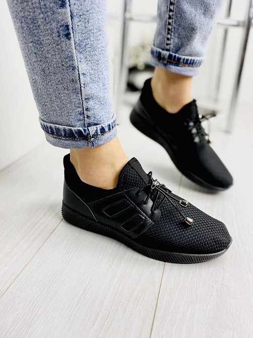 No brend Кросівки жіночі L-132 чорні (весна-літо, сітка) (1500) Коломыя - изображение 6