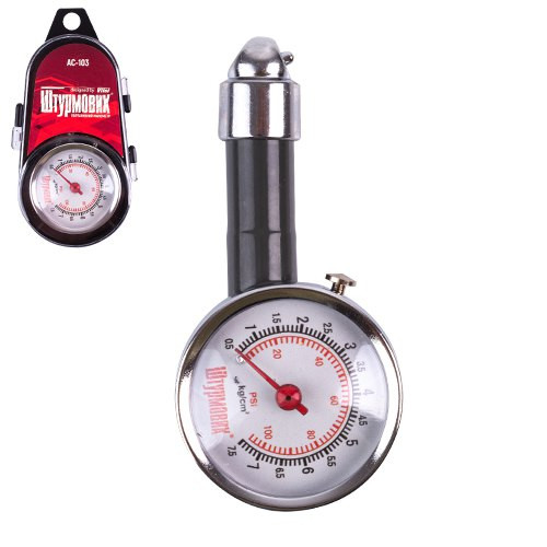 Манометр Штурмовик/АС-103/psi-кg/см2/0.5~7/Кейс Винница - изображение 2