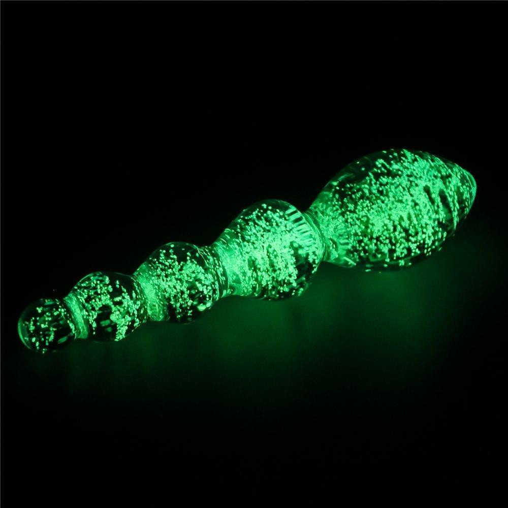 Стеклянный фаллоимитатор DILDO GLOW-IN-THE-DARK TWILIGHT GLEAM GLASS Sex Aura Киев - изображение 8